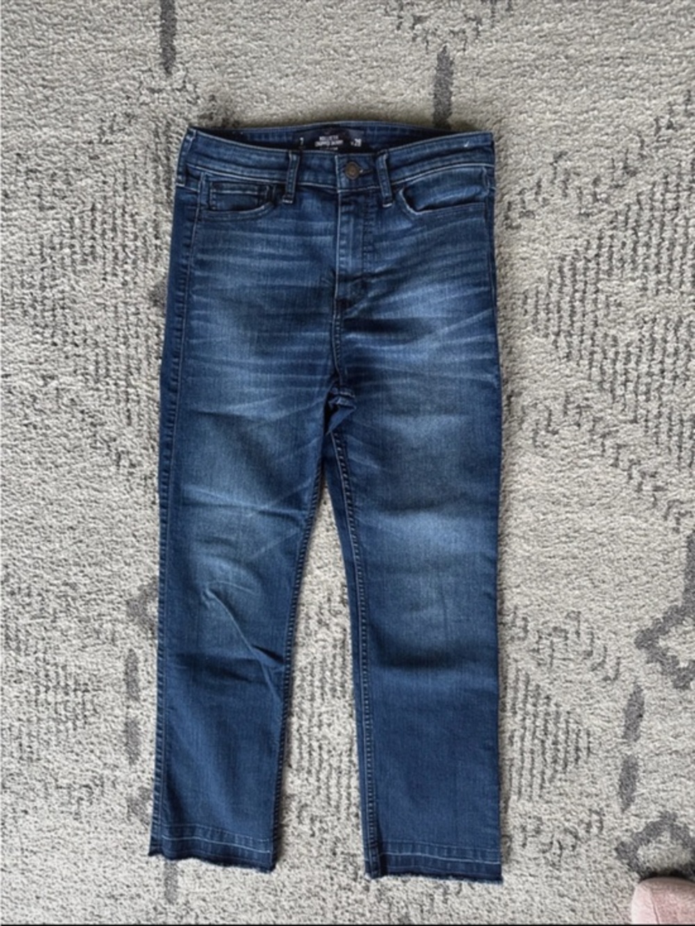 Hollister cropped skinny high-rise jeans size 7, waist 28